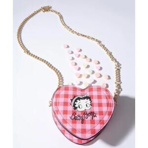 Unique‎ Vintage X Betty Boop Red and Pink Heart Mini Handbag